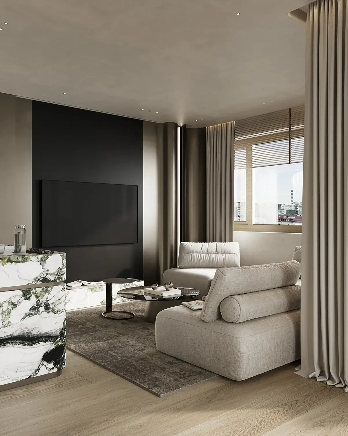 Wizualizacja średniego apartamentu m7